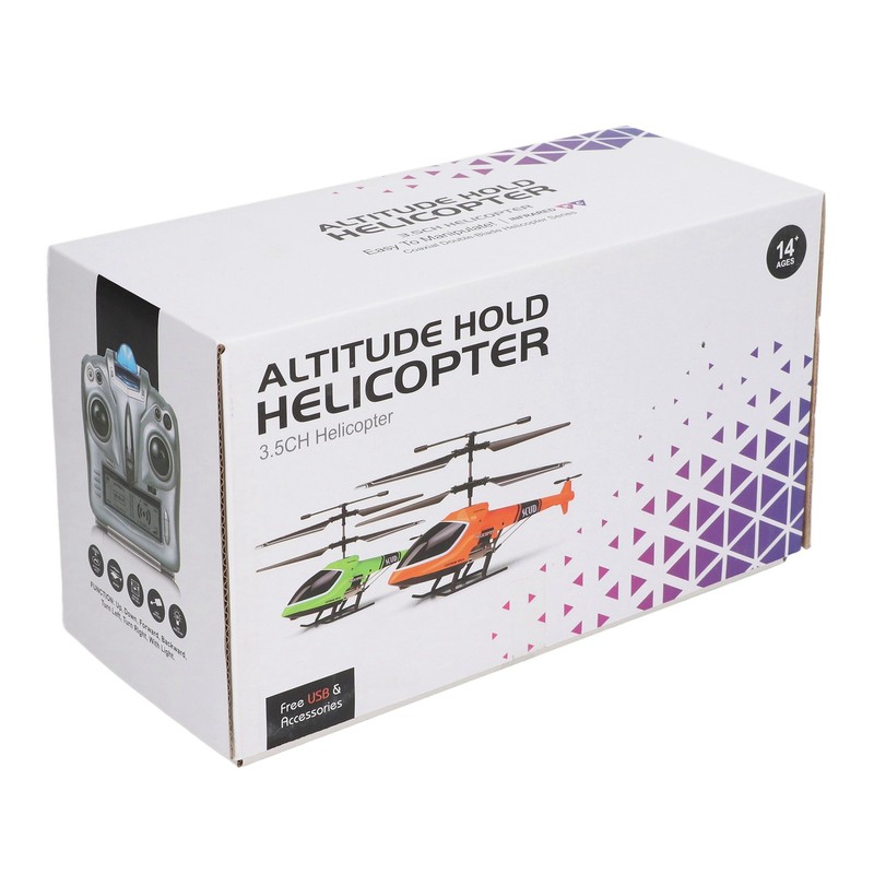 Remote Control Helicopter 2.4G Fixed Height Green Plastic Mini RC