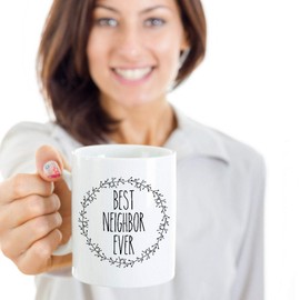 Sweet & Salty Neighbor Mug, Best Neighbor Ever Gifts for Next Door Neighbor, Thank You Gifts for Neighbors, New Neighbor Welcome to the Neighborhood Christmas Gifts for Neighbors 11oz White