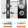 Veise Keyed Alike Door Knob & Single Cylinder Deadbolt Set,