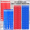 Clonivent Nut and Bolt Thread Checker Standard and Metric, 44