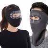 Ultimate Winter Protection Full-Face Goggle Balaclava - Basic & Neck Cover Types Winter Mask (Neck Cover Gray) 3ea