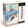New Hampshire, Skier and Tram (1000 Piece Puzzle, Challenging Jigsaw