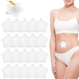 20uds Paquete de Aceite de Ricino para Ombligo, Autoadhesivo Parches de Aceite de Ricino Almohadillas Castor Oil Patch Castor Oil Pack Wrap Pao...    