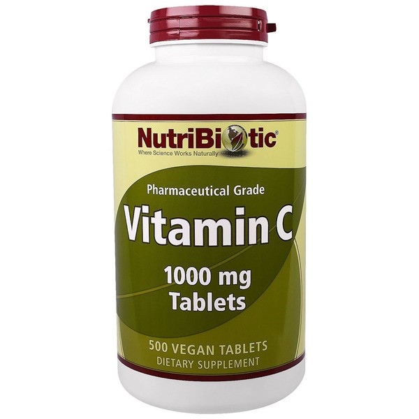 NutriBiotic Vitamin C Tabs, 1000 Mg, 500 Count