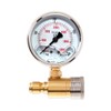 3/8in Pressure Gauge for Pressure Washer Quick Connect Shockproof Pressurization