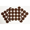48 Pcs Self Adhesive 1" Round Felt Furniture Pads (Brown,