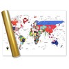 Global Walkabout Map with Flags background – Deluxe Travel Size