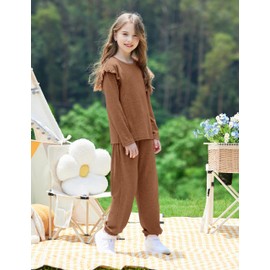 Yekaty Girls Fashion Clothes 2024 Cute Fall 2 Piece Outfits Set Back to School Clothes for Girls 10-12