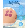 40 Pack UV Detection Stickers for Sunscreen Cute Shape -