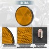 X AUTOHAUX 8 Pcs Round Screw on Safety Spoke Reflective