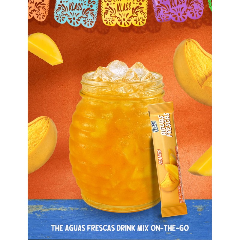 Klass Aguas Frescas | Drink Mix Variety Pack |Mango Flavored