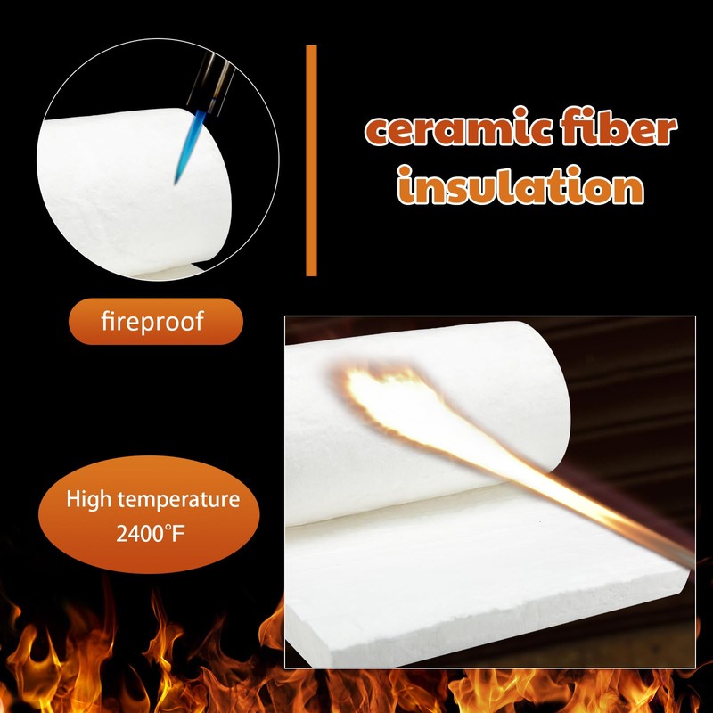 Fanfanwin Ceramic Fiber Insulation 2" Thick x 16" x 48",