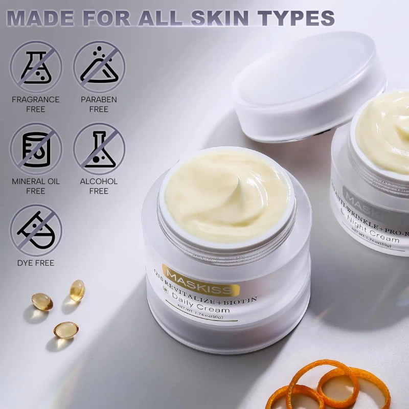 Crema Reafirmante Para El Cuello Y Crema Facial Antiarrugas