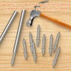 Daiilg 250Pcs Skirting Board Nails Double Skirting Thread Seamless Nail