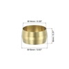 PATIKIL 14mm ID Brass Compression Sleeves, 10 Pieces Brass Compression