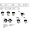 6Pcs Router Collet Adapter Carbon Steel 6mm 6.35mm 8mm Set