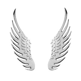 OnlyYou.X Angel Wings Emblem Badge Hawk Eagle Wings Sticker Decal for Cars and Motorcycle Metal Chrome