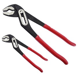 Tooltime® 2 Pack - Slim Jaw 180mm 7" & 300mm 12" Waterpump Sliding Wrench Pliers