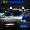 AQJ 2PC Black 4x6 LED Headlights Hi Lo Beam for