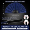 Blulu 4 Pcs Large Chinese Folding Fans for Line Dancing
