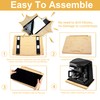 MinBoo Bamboo Appliance Slider,Sliding Tray for Coffee Maker, Kitchen Countertop