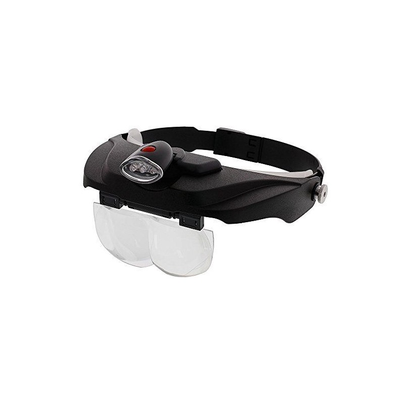 Carson Handsfree Head Mount Magnifier with Detachable LED Head Lamp