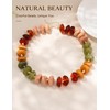 zocare Chunky Resin Statement Necklace for Women,Colorful Beaded Necklace