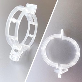 Qgond 220PCS Garden Plant Clips – Durable Support Clips for Tomato, Vine, and Climbing Plants (Green & White, Two Sizes)