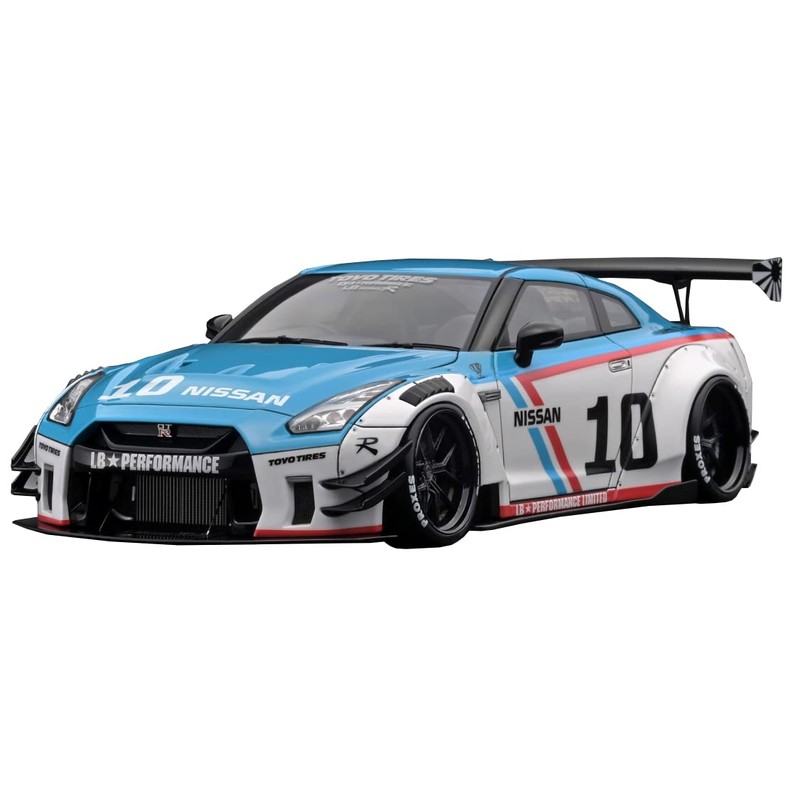 Ignition Model 1/43 LB-WORKS Nissan GT-R R35 Type 2 White/Blue