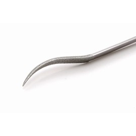 Wave Hobby Tool Series HT-673 HG Special Shape Diamond File Round Tip Tool for Plastic Models, Grip: Red