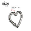 Sparkling Puffy Round Heart Carabiner, 10 Pieces, Small, Stylish, Keyring,