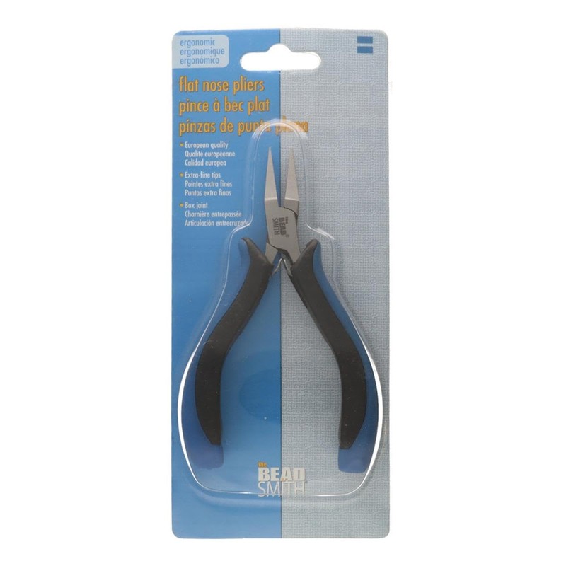 The Beadsmith Ergonomic Flat Nose Pliers – 5 inches (127mm)