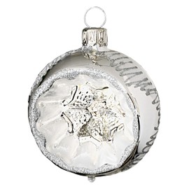 Jingle Bells Lauscha Christmas Tree Bauble Winter Magic Reflex Ball 6 cm Pack of 4 in Box