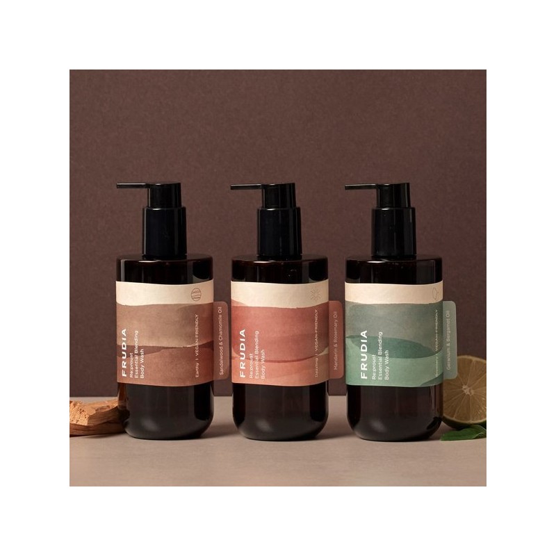 Hurdia 리프루스트 에센셜 블렌딩 비건 바디워시 300ml 3종 택1(+ 50ml
