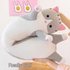 Kekeso Long cat plush Pillow, Soft & Cuddly Cat Plush
