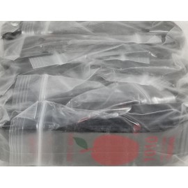1010 Original Mini Ziplock 2mil Plastic Bags 1" x 1" Reclosable Baggies (Black 1000 Bags)