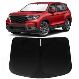 PAIMOHO Windshield Sun Shade for 2019-2023 Honda Passport Sport EX-L Touring Elite, Car Front Window Sunshade with 240T Sun Visor Protector Blocks UV Rays Heat Sun Shield Accessories