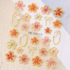 2pcs 5D Embossed Flower Nail Stickers, Self-Adhesive Summer Nail Flower