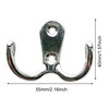 QUOZUO Pack of 15 Double Wall Hooks Wall Coat Hooks