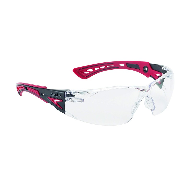 Bollé RUSHPFSPSI One Size "Rush+" Safety Spectacles with Foam Edge