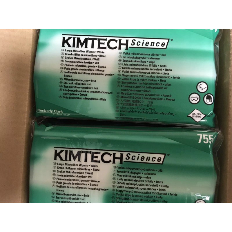 KIMTECH large Microfiber wipes for glasses, screens, cameras etc 10