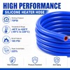 5/8" ID Silicone Heater Hose 5ft, 5 Clamps 10 Zip