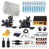 Tattoo Coil Liner Shader Machine 10 Color Inks Power Supplies