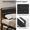 Susalt 14 Inch Queen Bed Frame with Wood Headboard and