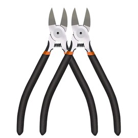 BOENFU Wire Snips Floral Wire Cutter Jewelry Wire Snippers 6 Inches 2 Pack Flush Cut Pliers Side Cutters Metal Cutting Tool for Crafting, Floral, Artificial Flowers, Chicken Wire, Electrical