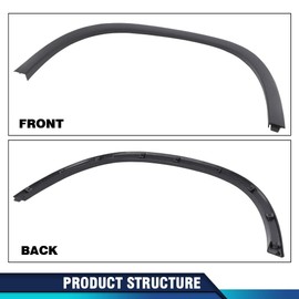 PIT66 Front Wheel Housing Molding Trim RH Passenger Side Compatible with Chevy Trax 2017-2022 42490925, GM1291251