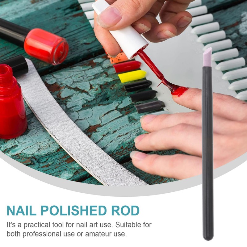 Lurrose 2 pieces cuticle file stone nail buffer and polisher