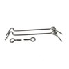 2 x Stainless Steel Storm Hooks, Window Hooks, Door Hooks,