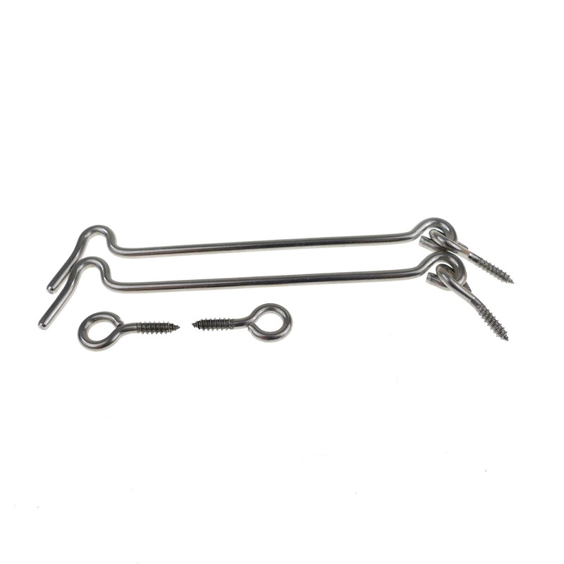 2 x Stainless Steel Storm Hooks, Window Hooks, Door Hooks,