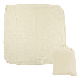 SPA Cover Square Waterproof 190 Silver Coated Polyester Taff Weather Resistant Hot Tub Cover Protector for Bathtub 207x207x30cm/81.5x81.5x11.8in Beige